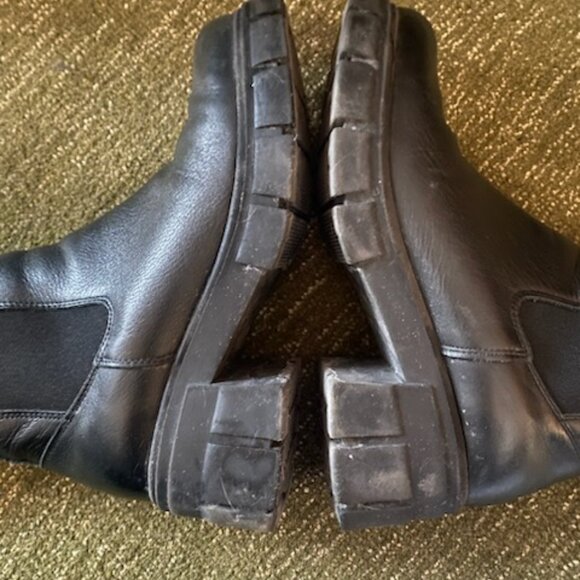 L'intervalle Black Leather Anke Boots - Picture 4 of 6